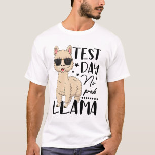 Test Day No Prob Llama Teacher Student Exam Test D T-Shirt