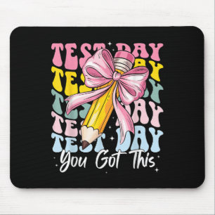 Test Day Rock The Test Motivational Teacher You Go Mouse Mat