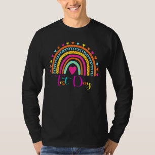 Test Day Rock The Test Teacher Testing Day Rainbow T-Shirt