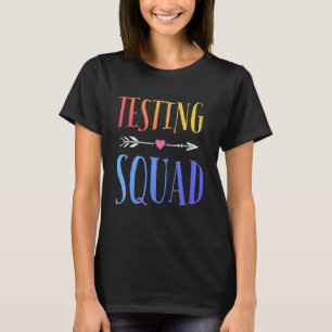 Test Day Rock The Test Teacher Testing Day Rainbow T-Shirt