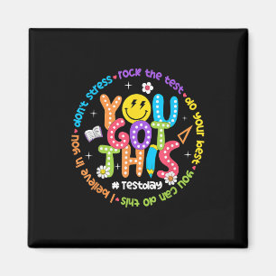 Test Day Rock The Test Teacher Testing Day You Got Magnet
