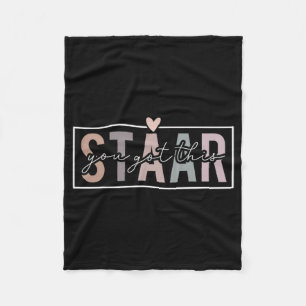 Test Day Teacher Exam Leopard Testing Day You Got Fleece Blanket