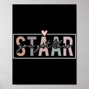 Test Day Teacher Exam Leopard Testing Day You Got  Poster