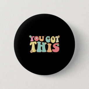 Test Day Teacher Shirt Motivational Testing Day St 6 Cm Round Badge