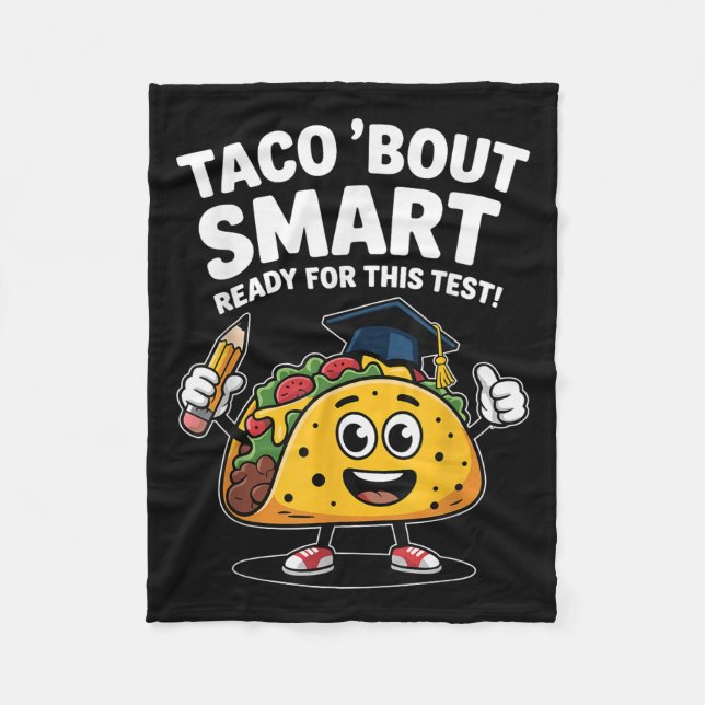 Test Day Teacher Shirt Motivational Testing Day Ta Fleece Blanket (Front)