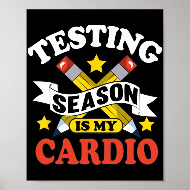 Test Day Testing Shirts For Women Teachers  Poster (Front)