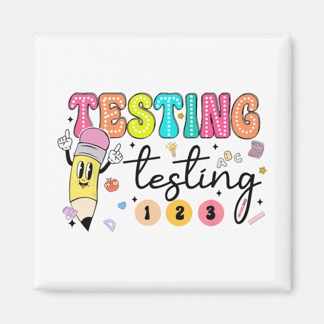 Test Day Yall Testing Day Teacher  Magnet (Front)