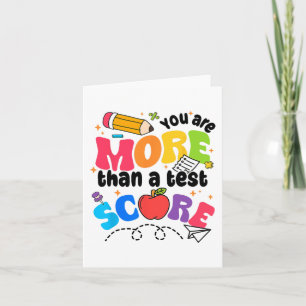 Test Day You Are More Than A Test Score  Card