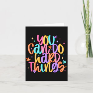 Test Day You Can Do Hard Things Teacher Testing Da Card