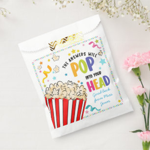 test good luck treat class teacher answer pop favour bags