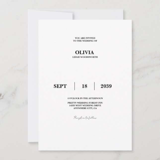 Test Invitation (Front)