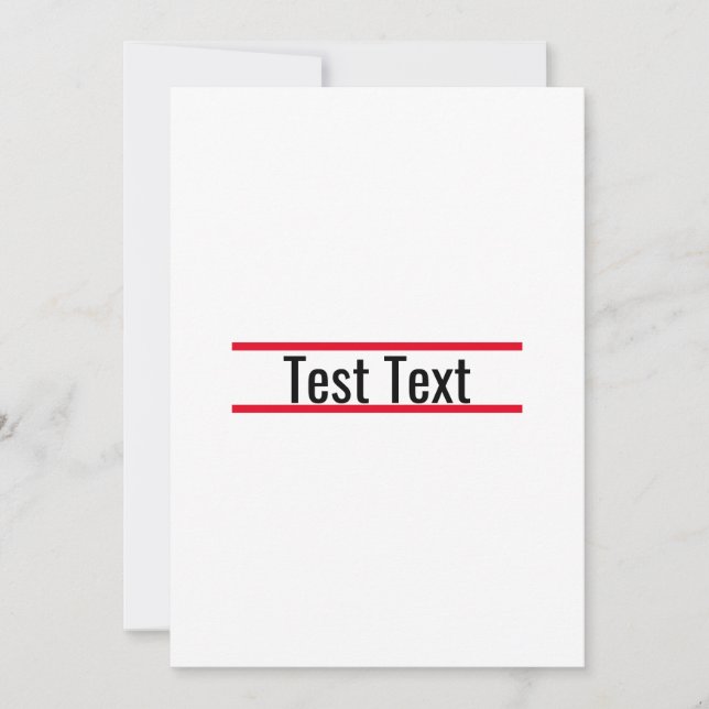 test invitation with template (Front)