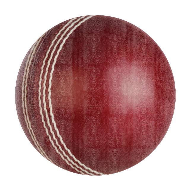 Test Match Red Cricket Ball  Cutting Board (Front)