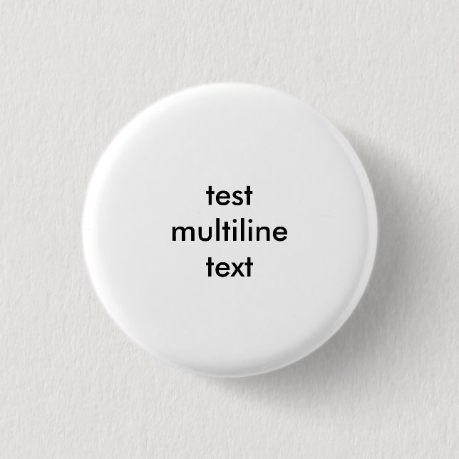 test multi line template 3 cm round badge (Front)