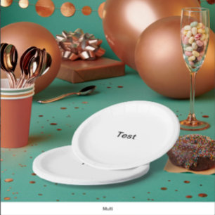 Test Paper Plate