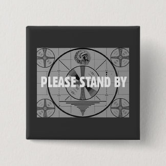 Test Pattern novelty (Indian Stand By) 15 Cm Square Badge