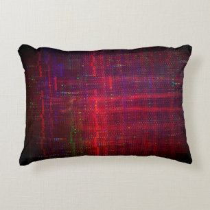 Test screen glitch abstract decorative cushion