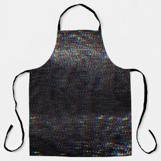 Test Screen Glitch Texture Background Apron