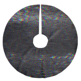 Test Screen Glitch Texture Background Brushed Polyester Tree Skirt
