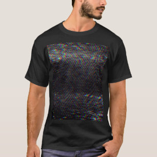 Test Screen Glitch Texture Background T-Shirt