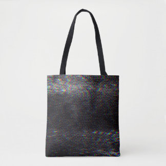 Test Screen Glitch Texture Background Tote Bag