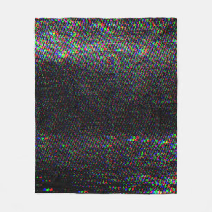 Test Screen Glitch Texture. Fleece Blanket