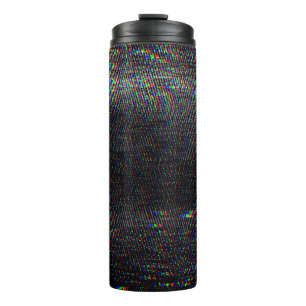 Test Screen Glitch Texture. Thermal Tumbler