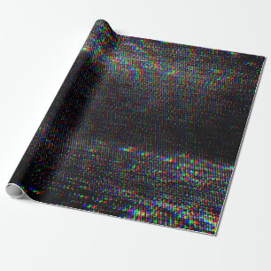 Test Screen Glitch Texture. Wrapping Paper