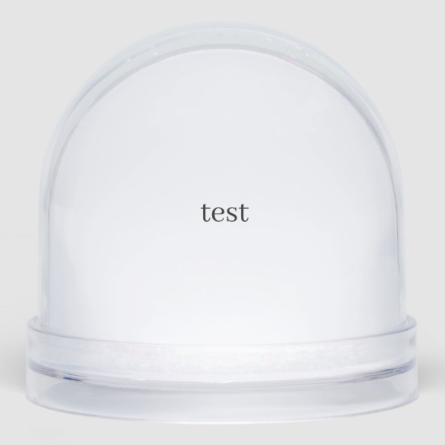 test snowglobe (Front)