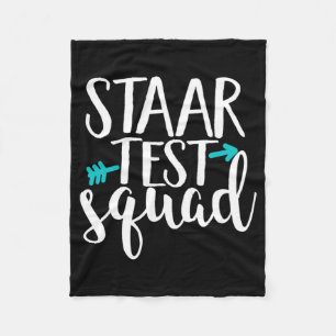 Test Squad Elementary Teacher Test Day Fleece Blanket