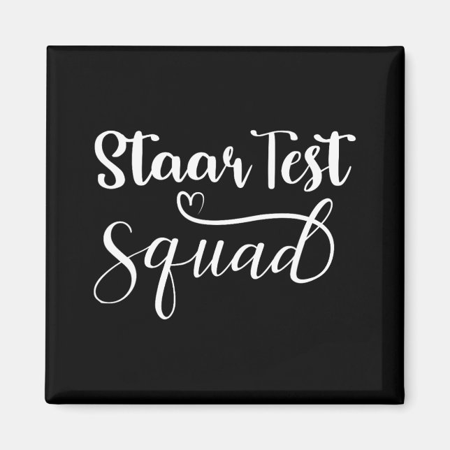Test Squad Funny Teacher Student Testing Day  Magnet (Front)