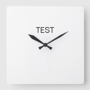 Test Square Wall Clock