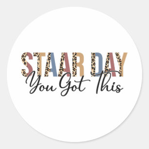 Test Staar Day Mode On Teacher Testing Ideas Schoo Classic Round Sticker