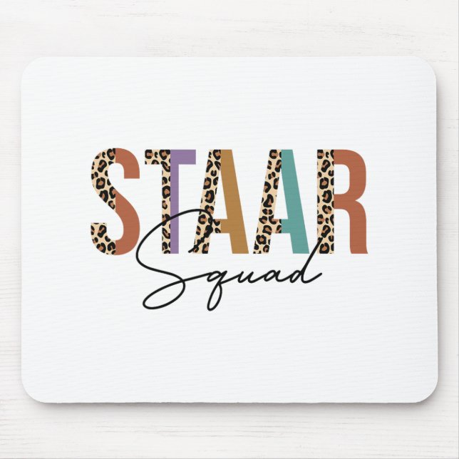 Test Staar Day Squad Mode On Teacher Testing Ideas Mouse Mat (Front)