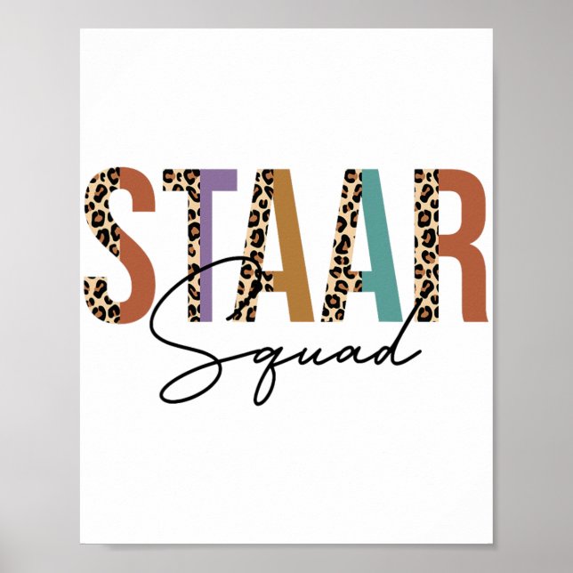 Test Staar Day Squad Mode On Teacher Testing Ideas Poster (Front)