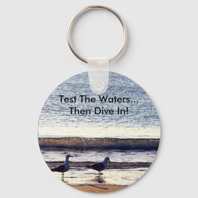 Test The Waters Keychain (Front)