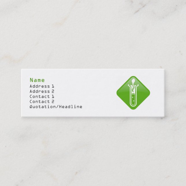 Test Tube Adult Profile Card Template (Front)