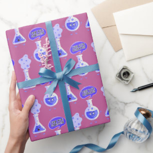 Test Tube Chemistry I Think You're Overreacting Wrapping Paper