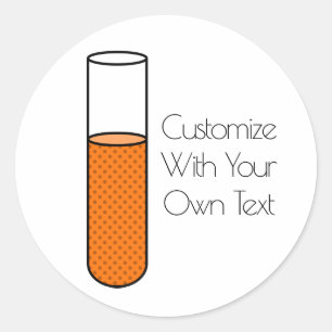 Test Tube Classic Round Sticker