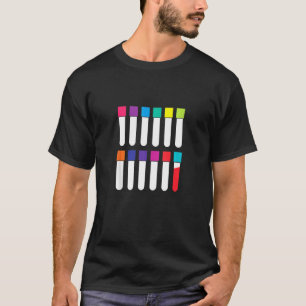 Test Tube Laboratory Phlebotomist Phlebotomy Docto T-Shirt