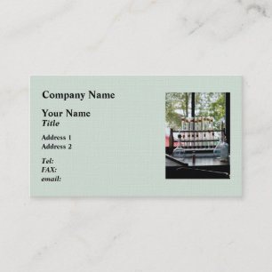 Test Tubes by Window Business Card