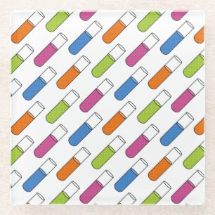 Test Tubes Glass Coaster