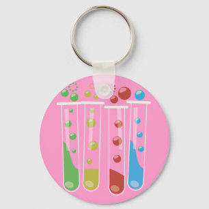 Test Tubes Key Ring
