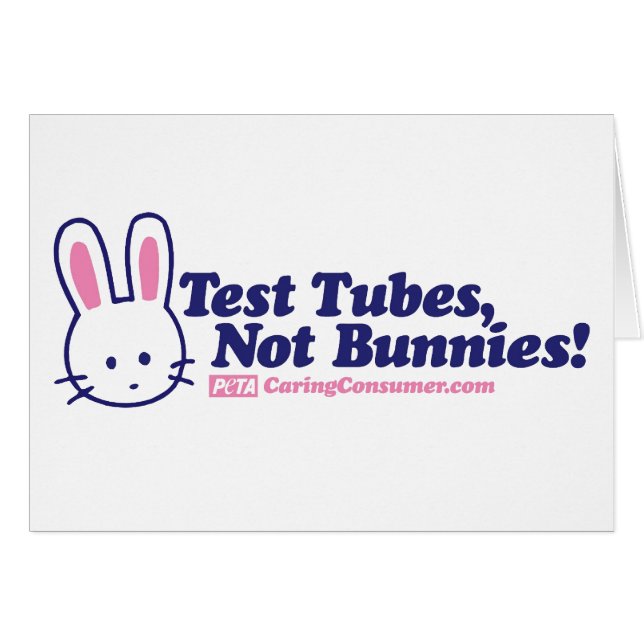 Test Tubes, Not Bunnies Card (Front Horizontal)