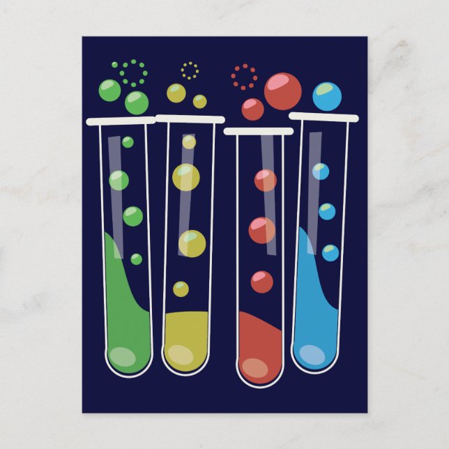 Test Tubes Postcard (Front)