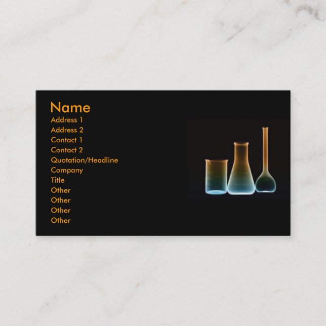 Test Tubes Profile Card (Front)