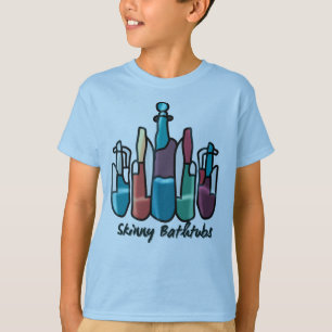 Test Tubes: The Skinny Bathtubs of Science Funny T-Shirt