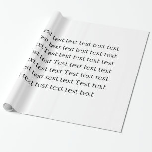 test wrapping paper