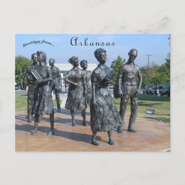 Testament Little Rock Nine Little Rock Arkansas Postcard (Front)