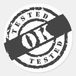 Tested Ok Classic Round Sticker